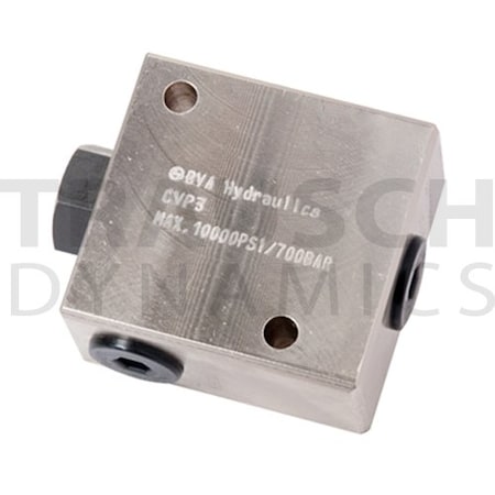 Bva Hydraulics Pilot Operated Check Valve, Pilot Pressure, CVP3K CVP3-K